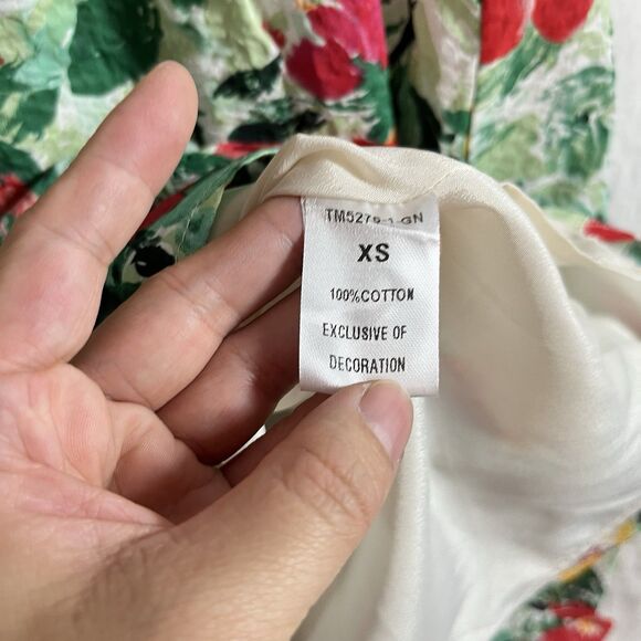 THML Green Size XS Floral Shift Knee Length Sleeveless Dress - Picture 4 of 11